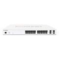 Fortinet FortiSwitch 124F-FPOE - Switch - managed - 24 x 10/100/1000 (PoE+) + 4 x 10 Gigabit SFP+ - side to back airflow - rack-mountable - PoE+ (370 W)