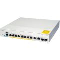 Cisco Catalyst 1000-8P-E-2G-L Network Switch, 8 Gigabit Ethernet (GbE) PoE+ Ports, 670W PoE Budget, 2 1G SFP/RJ-45 Combo Ports, Fanless Operation, Enhanced Limited Lifetime Warranty (C1000-8P-E-2G-L)