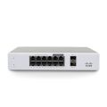 CISCO Meraki MS130-12X Cloud Managed Switch - 8x 1 GbE + 4x 2.5 GbE, PoE + (240 W), 2x SFP+, Compact