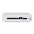 CISCO MERAKI MS130-8X Cloud Managed Switch - 6x 1GbE+ 2x 2.5 GbE, PoE+(120 W), 2x SFP+, Compact