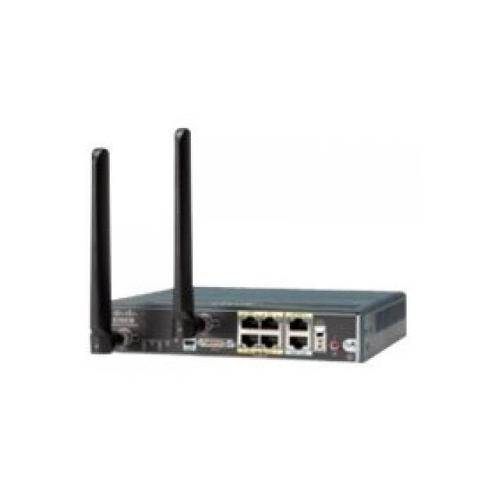 Eventyrer bestille dekorere Cisco C819HGW+7-E-K9, Refurbished wireless router Gigabit Ethernet 3G Black  C819 Secure Hardened M2M GW (non-US) 3.7G HSPA + Release 7 with SMS/GPS and  Dual WiFi Radio with ETSI, Refurbished